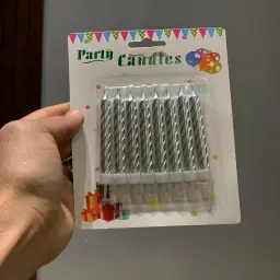 شموع صغيره فضية